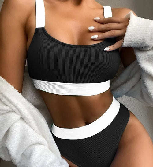 Bikini högmidjad
